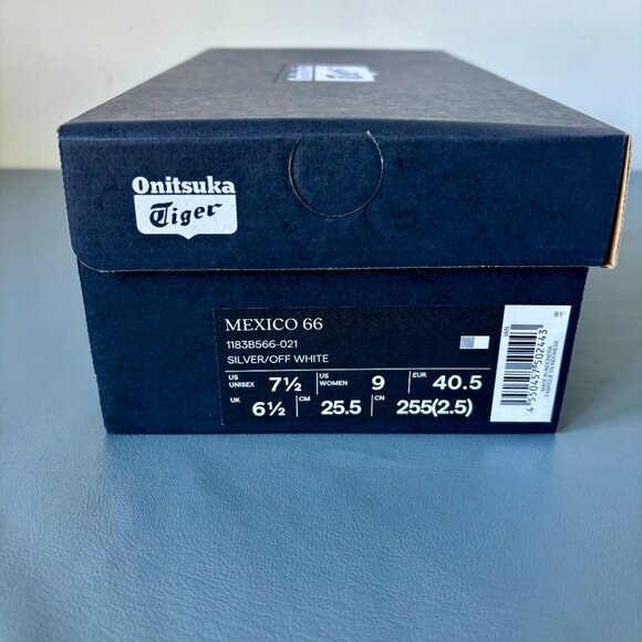 NWT Onitsuka Tiger Mexico 66 Silver / Off White - Picture 8 of 9
